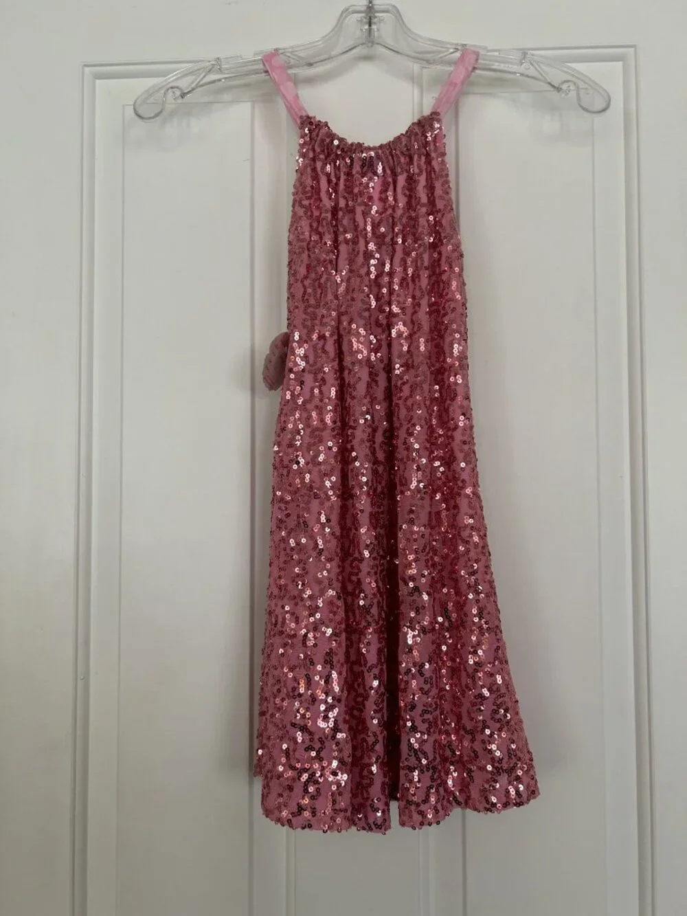 Pink Sequins Dress - Size 7 Girls - Brand New with Tags - Picture 5 of 11